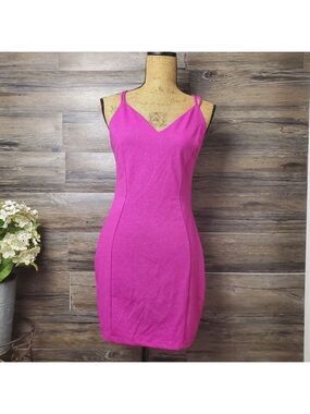 Symphony Sparkle Glitter Spaghetti Strap Party Dress Purple Pink